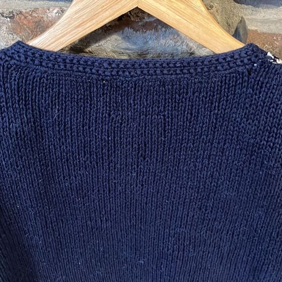 Vintage Susan Bristol Hand Knit Floral Ramie Cotton Cardigan - Picture 7 of 7